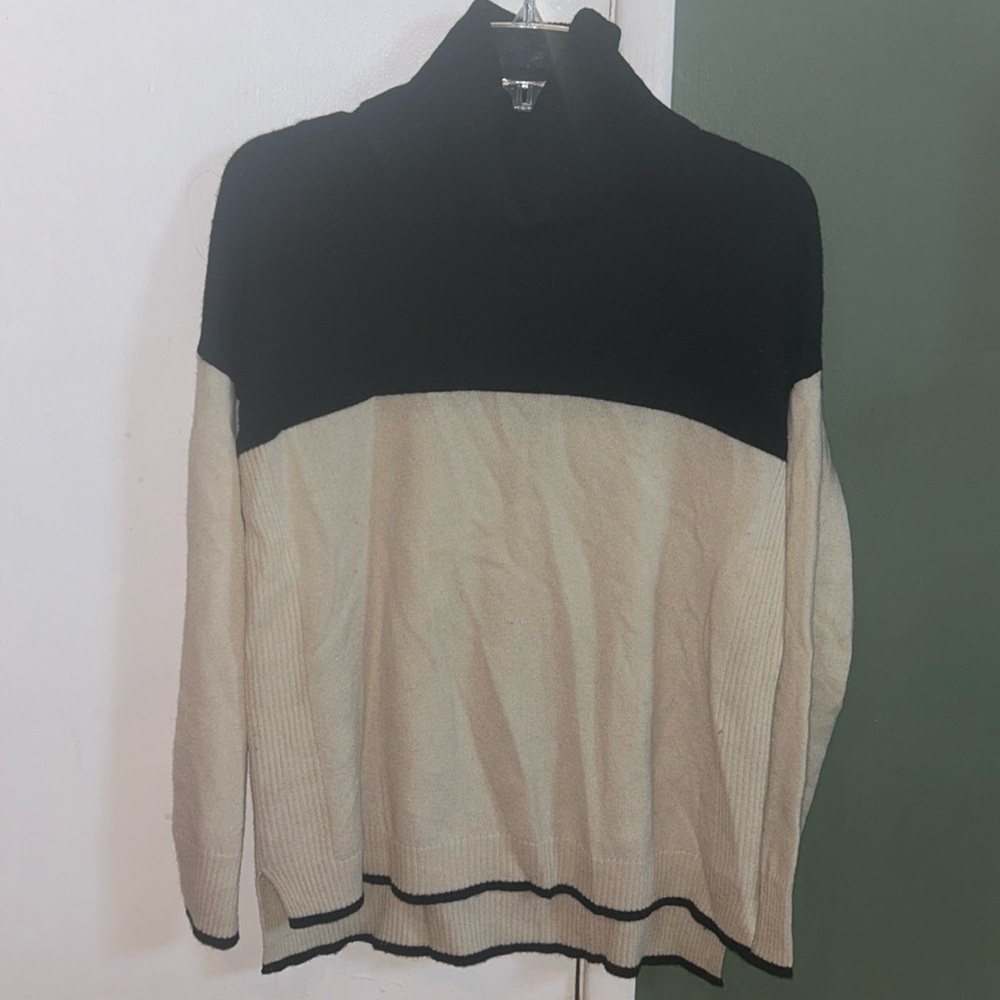 Aqua Cashmere Turtleneck Sweater